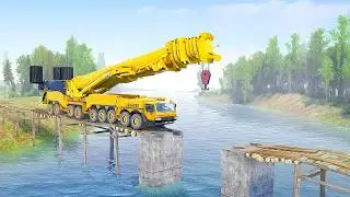 EXTREME Heavy Tow Truck Transport Dangers Revealed on Broken Bridges