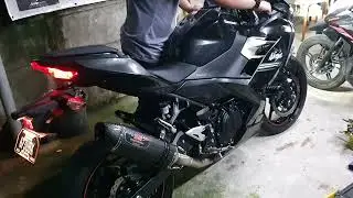 Kawasaki Ninja 400 with Yoshimura R77 420mm exhaust