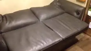 Funfinder rv recliner sofa is also a jack knife bed