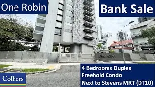 SOLD : Bank Sale - One Robin, Next to Stevens MRT (DT10), 4 Bedrooms Duplex.