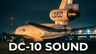 McDonnell Douglas DC-10 Amazing Engine Sound x3 GE CF6-50C2