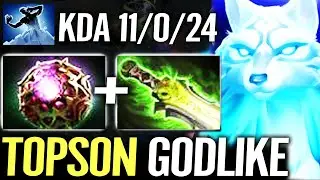 🔥 TOPSON Crystal Maiden GODLIKE MID &mdash; Octarine + Ethereal Blade 11/0/24 Frostbite Forever Dota 2 Pro