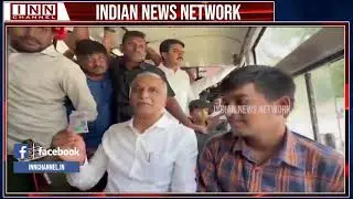 BRS Leaders Protest RTC Fare Hike at Bus Bhavan