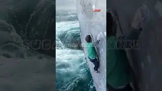 fenomena langka, pusaran air raksasa saat manjat tebing#shorts