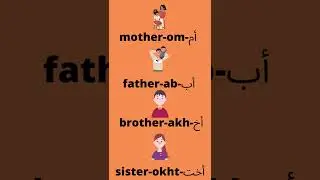 learn Arabic - family members in Arabic
