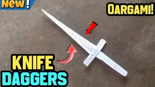 How to Make a *Dagger Knife*🗡️ -  dagger Knife Oargami