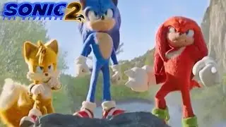 Sonic 2 (2022) Sonic, Knuckles, & Tails Team Up