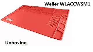 Weller WLACCWSM1 Silicone Soldering Work Station Mat Unboxing