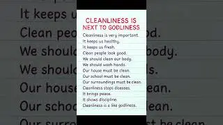 Cleanliness is Next to Godliness Essay 15 Lines | Easy Short Essay