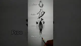 how to draw a Ghost 👻😱💀#art #drawing  #youtubeshorts #shorts #viral #@ArtwithBir_9