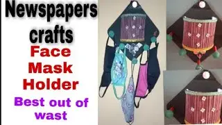Easy DIY Holder For Face Mask From Newspaper # mobile Holder# Face Mask stand#