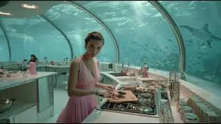 Future City 3024 Retro 80s: How Humanity Lives Under the Ocean | Sci-fi AI Short Film (4K)