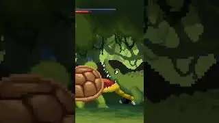 2D pixel games : turtle vs crocodile#ai #turtle #crocodile #pixel #games