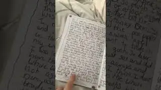READING A STORY FROM MY JOuRNAL FROM 2020!