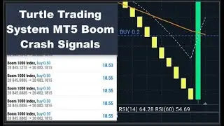 Turtle Trading System MT5 Boom Crash Signals Indicator Real Deriv Account (Free Download)