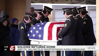 Soldier returns home after being reported missing during Korean War