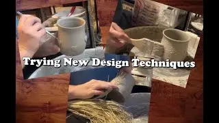 TNL Potter: A Potters Journey - Trying new design techniques with slip and cookie cutters.