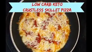 Crustless Skillet Pizza   Low Carb   Keto  | BeautyNBaseball