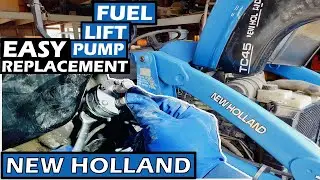 FUEL LIFT PUMP REPLACEMENT IN DETAILS | NEW HOLLAND TC45 TRACTOR | Shibaura N844L