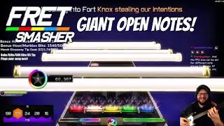this Fret Smasher theme has HUGE OPEN NOTES