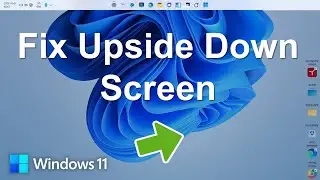 Как исправить перевернутый экран ноутбука/компьютера в Windows 11