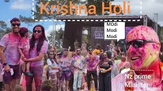 Krishna Holi Kumeu ,Auckland | iscon Temple 🛕 |2025 ||Newzealand prime minister  || मोदी मोदी होगया