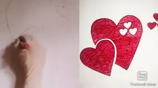 Wall Art Painting Tutorial /Heart Shape