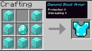 UHC but you can craft DIAMOND BLOCK ARMOR...