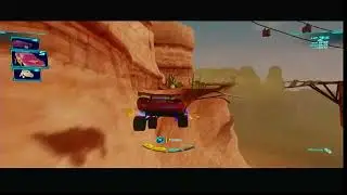 Cars 2 video game Lightning Mcqueen 8 Racers at Canyon Run Race (Request)