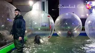 Foire de Li&egrave;ge |  Inside the huge inflatable ball. | Ballon Gonflable