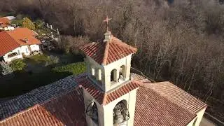 Il Santuario di Santa Maria Assunta di Bregano (Varese) visto dal Drone 4K.