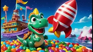 Dino Dexter and the Jelly Rocket | Dinosaur Adventure Song for Kids | Dino Rocket Journey