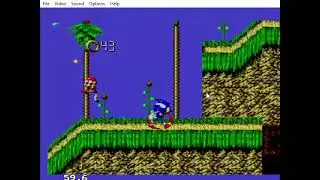 Video Game Glitch 1725: Sonic Blast (Master System) - Graphical Garbage Glitch 1!