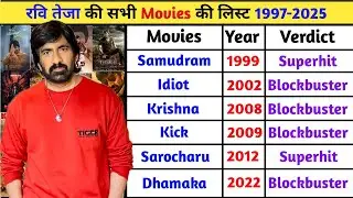 Ravi Teja All Hits And Flops Movies List 1997-2025 | रवि तेजा की सभी फिल्में