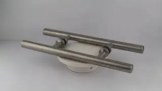 SSS Stainless Steel Precision Casting Glass Door Double Pull H Shaped Handle