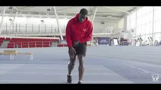 How do I stop rocking side to side before I start running?