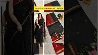 🦚 Maheswari Silk Cotton Sarees 🦚  WhatsApp: +91 97513 48742           #purecotton #saree #viralvideo