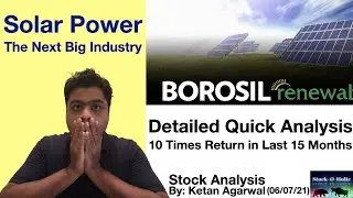 Borosil Renewable Share Quick Analysis | Stock Research | Stockoholic | Solar Power Business |6-7-21
