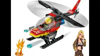 Fire Rescue Helicopter LEGO Build 60411