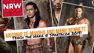 Antonio Te Maioha & Manu Bennett #Haka @RebelsSpartacon #NRW #Spartacus #Barca #Crixus @manubennett