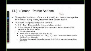 LL(1) parser - part 2