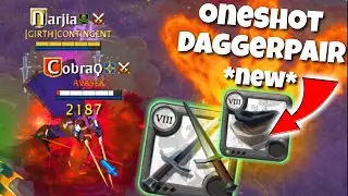 Oneshot DAGGERPAIR | *NEW* Mage Cowl | Albion Online PvP