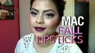 MAC FALL LIPSTICK PICKS! Lip Swatches!
