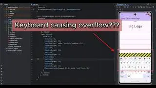 Fix Keyboard Overflow in Flutter (TextField Layout Error)
