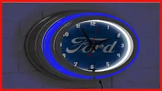 Officially Licensed Neon Wall Clock That Transforms Any Garage Or Game Room