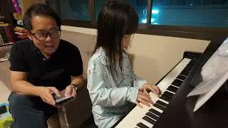 Beana with Daddy