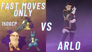 NEW LINEUPS! FAST MOVES ONLY VS TEAM ROCKET LEADER ARLO - Great League Pokemon