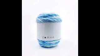 Acrylic wool blended yarn - blue