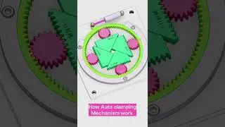 How Auto clamping mechanism works with single Piston #design #engineering