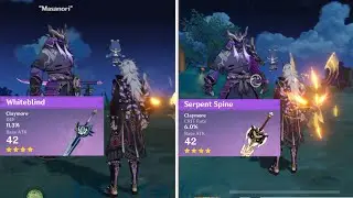 F2P Itto vs Battle Pass Itto (Whiteblind vs Serpent Spine) | Weapon Comparison | Genshin Impact